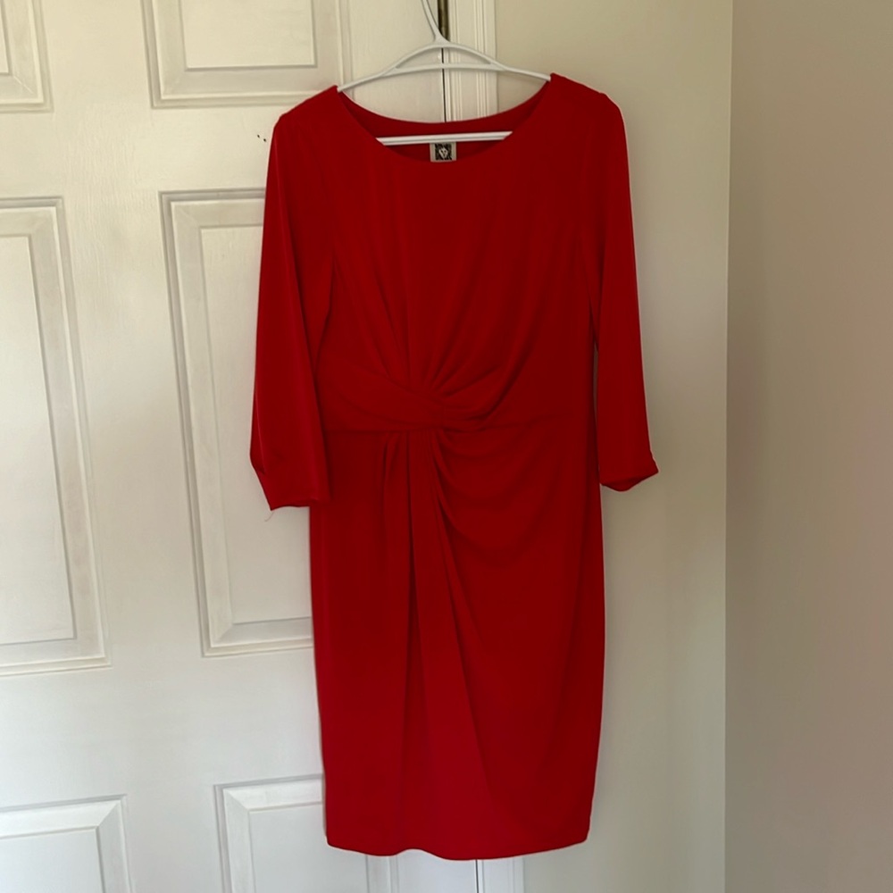 Anna Klein red dress